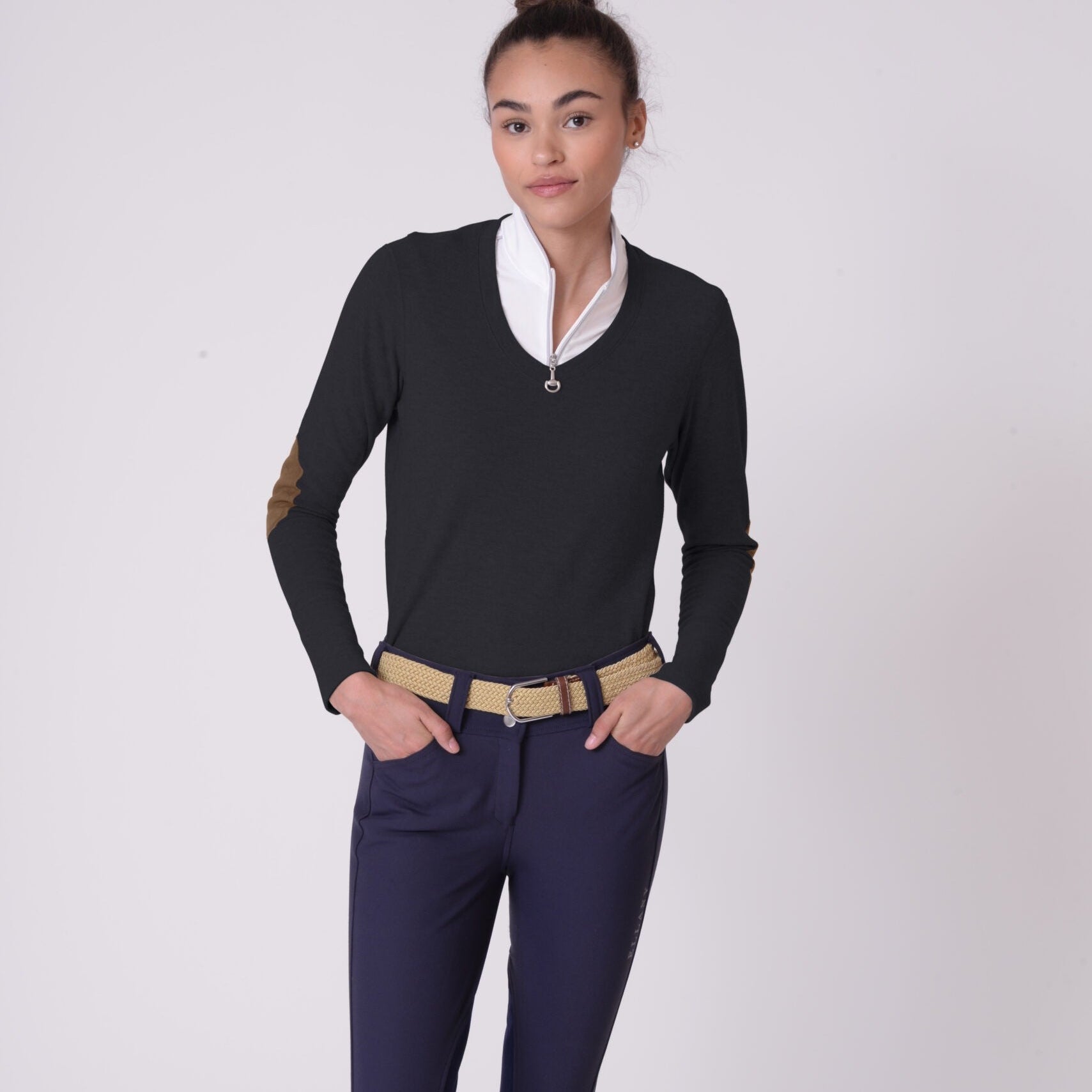 Chestnut Bay Rider Lounge V Neck - Chestnut Bay - Equiluxe Tack