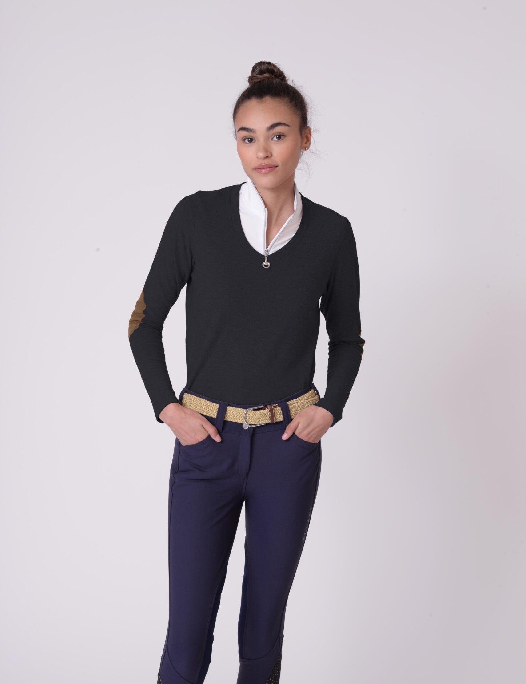 Chestnut Bay Rider Lounge V Neck - Chestnut Bay - Equiluxe Tack
