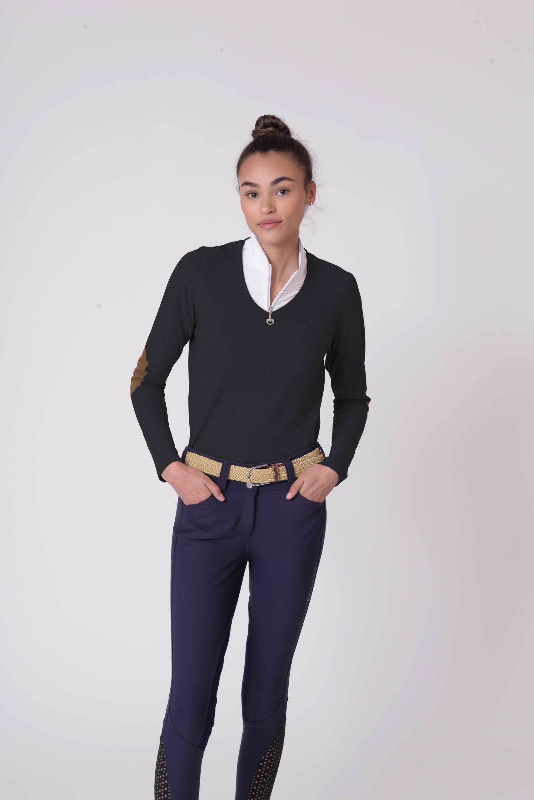 Chestnut Bay Rider Lounge V Neck - Chestnut Bay - Equiluxe Tack