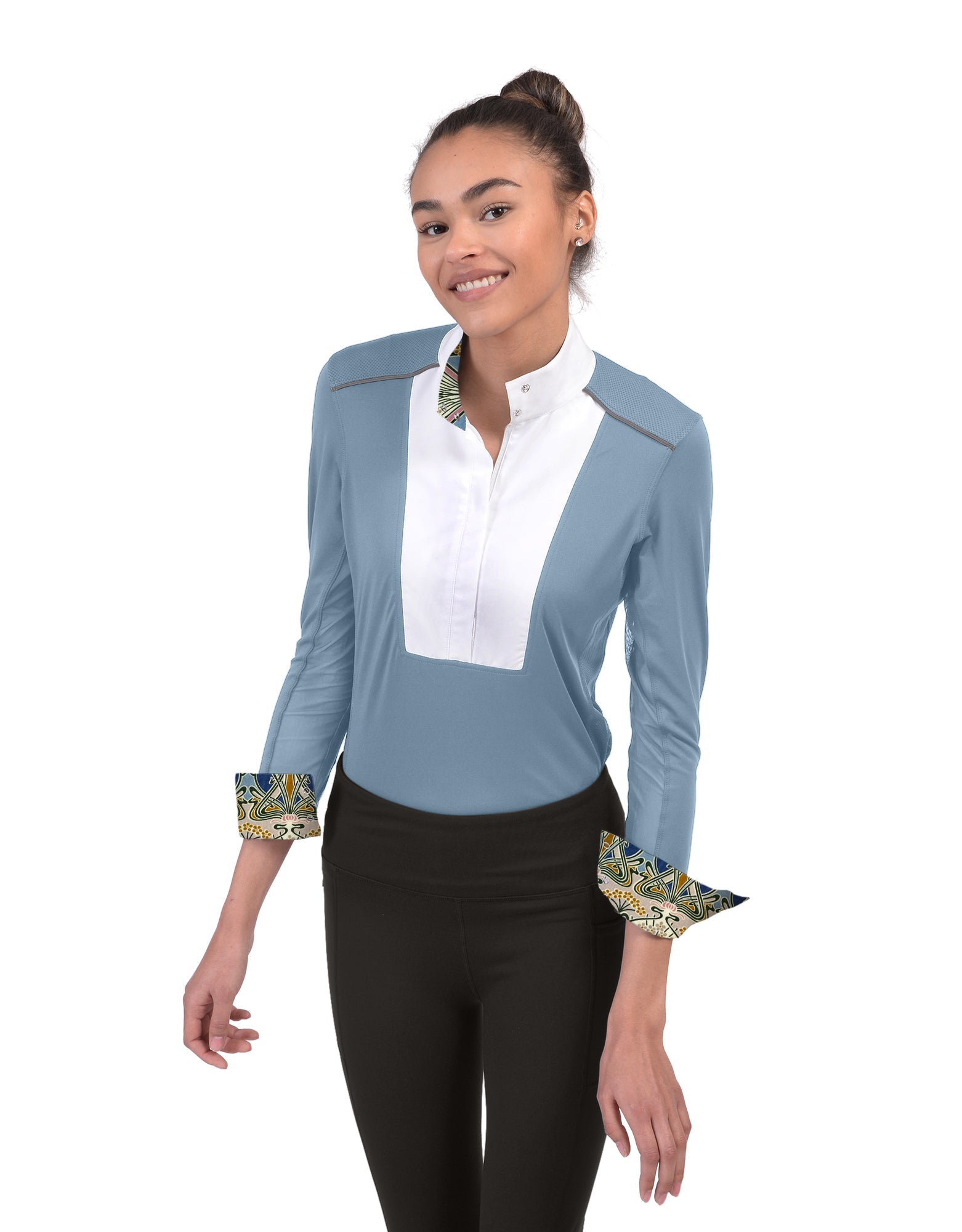 Chestnut Bay SkyCool® Liberty Show Long Sleeve Shirt - Chestnut Bay - Equiluxe Tack