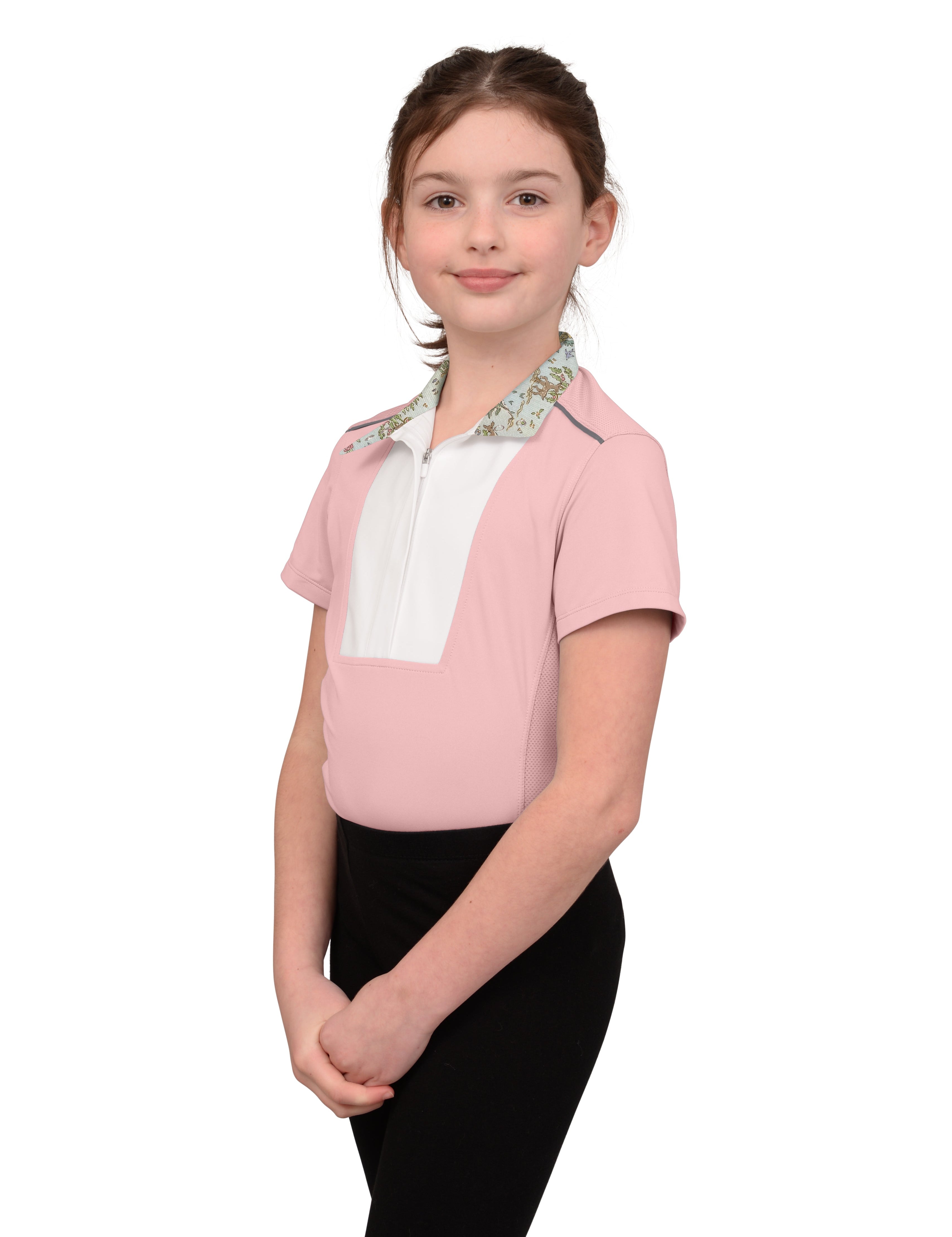 Chestnut Bay SkyCool® Liberty Youth Short Sleeve Show Shirt - Chestnut Bay - Equiluxe Tack