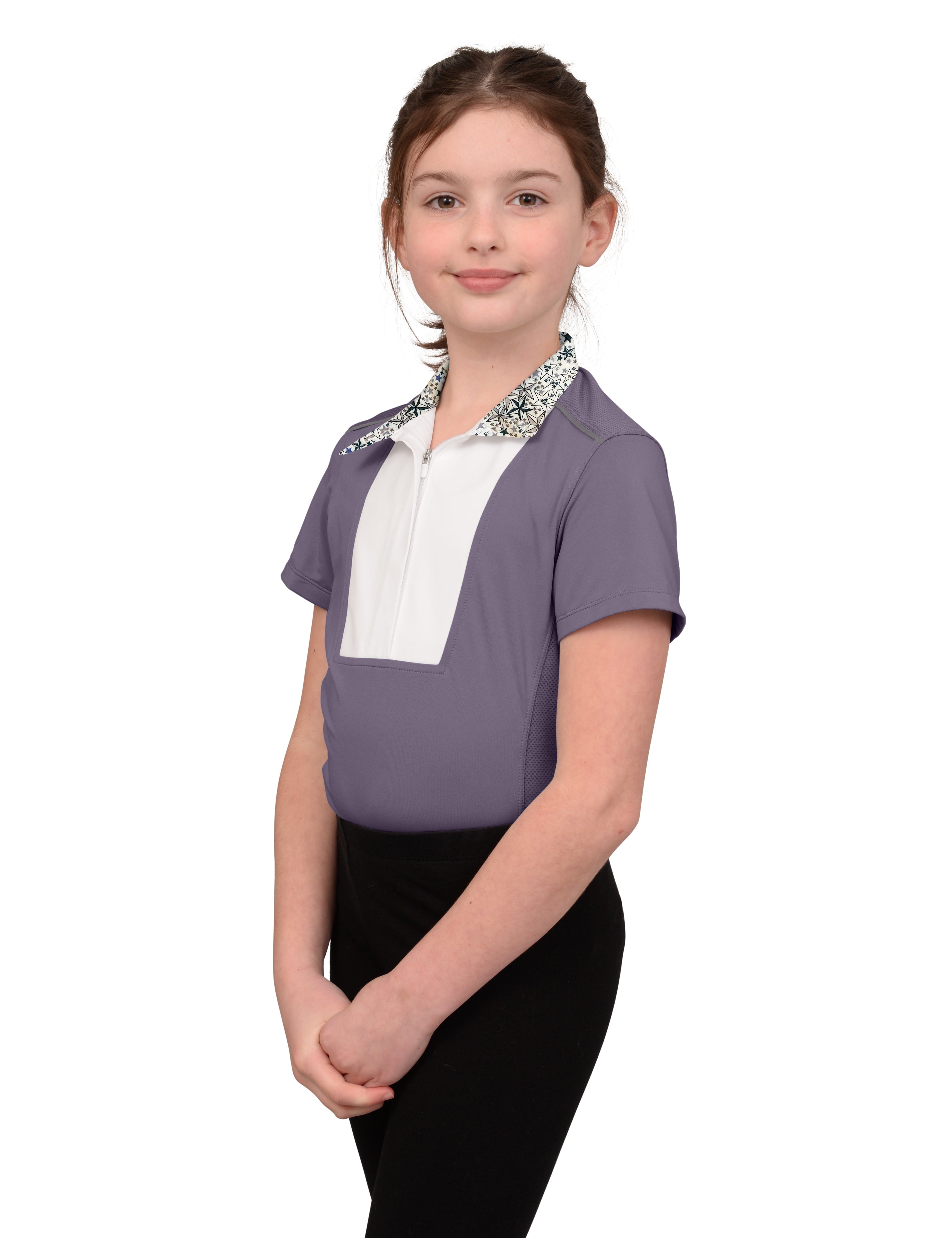 Chestnut Bay SkyCool® Liberty Youth Short Sleeve Show Shirt - Chestnut Bay - Equiluxe Tack
