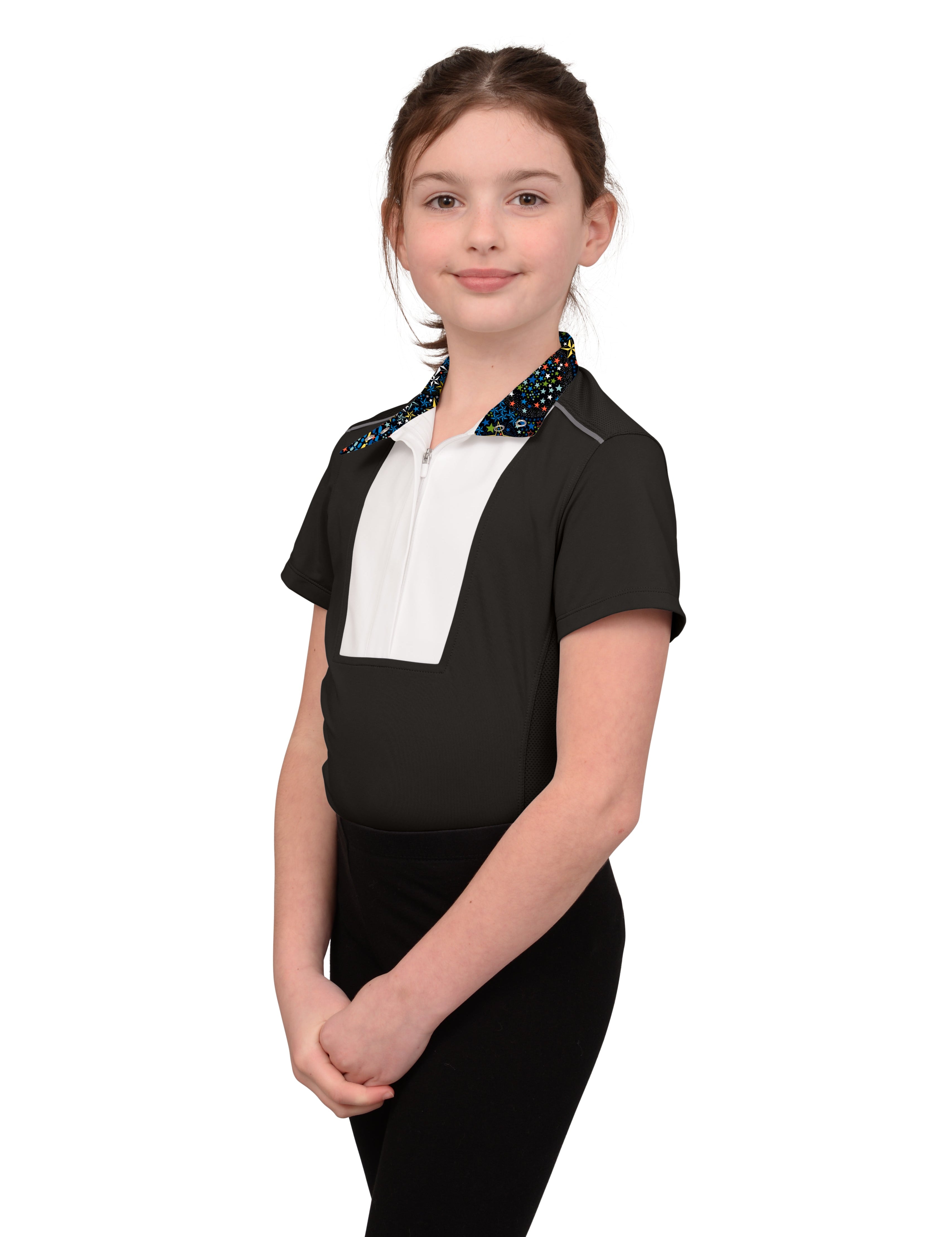Chestnut Bay SkyCool® Liberty Youth Short Sleeve Show Shirt - Chestnut Bay - Equiluxe Tack