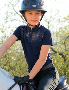 Children's Equestrian Shirt NADIA KIDS Design By Dalia - Equiluxe Tack - Equiluxe Tack