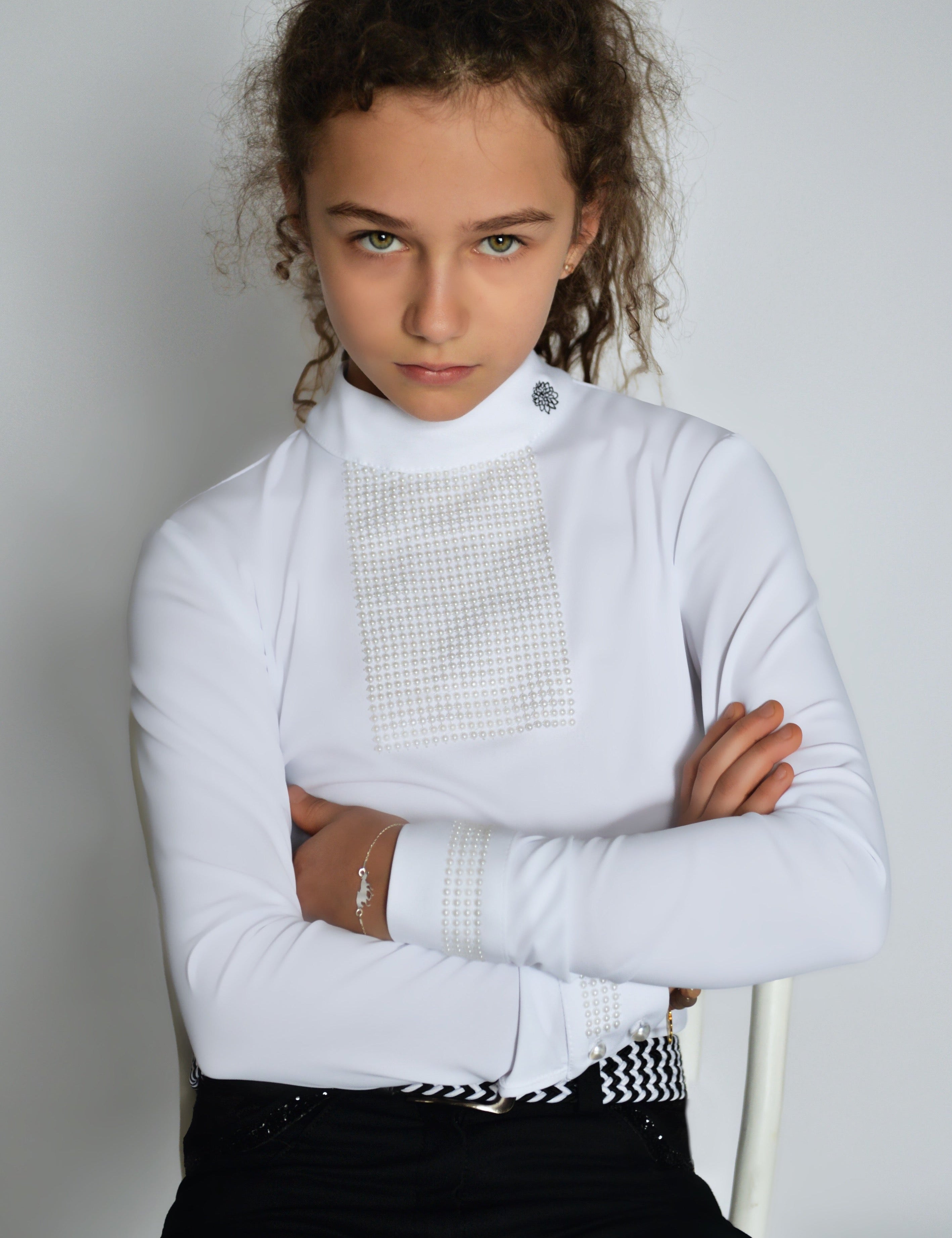 Children's Equestrian Show Shirt JADORE KIDS Design By Dalia - Equiluxe Tack - Equiluxe Tack