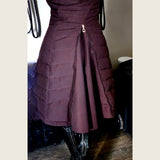 Chocolate Brown Duck Down Riding Coat with Velvet Collar - Dressage Queen Dream - Equiluxe Tack