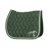 Pénélope Classic Point Sellier Saddle Pad - Dark Green & Green