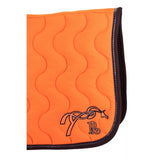 Pénélope Classic Point Sellier Saddle Pad - Orange & Navy