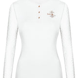 Competition longsleeve shirt FP CECILE ROSEGOLD LS white 44 - Equiluxe Tack - Equiluxe Tack