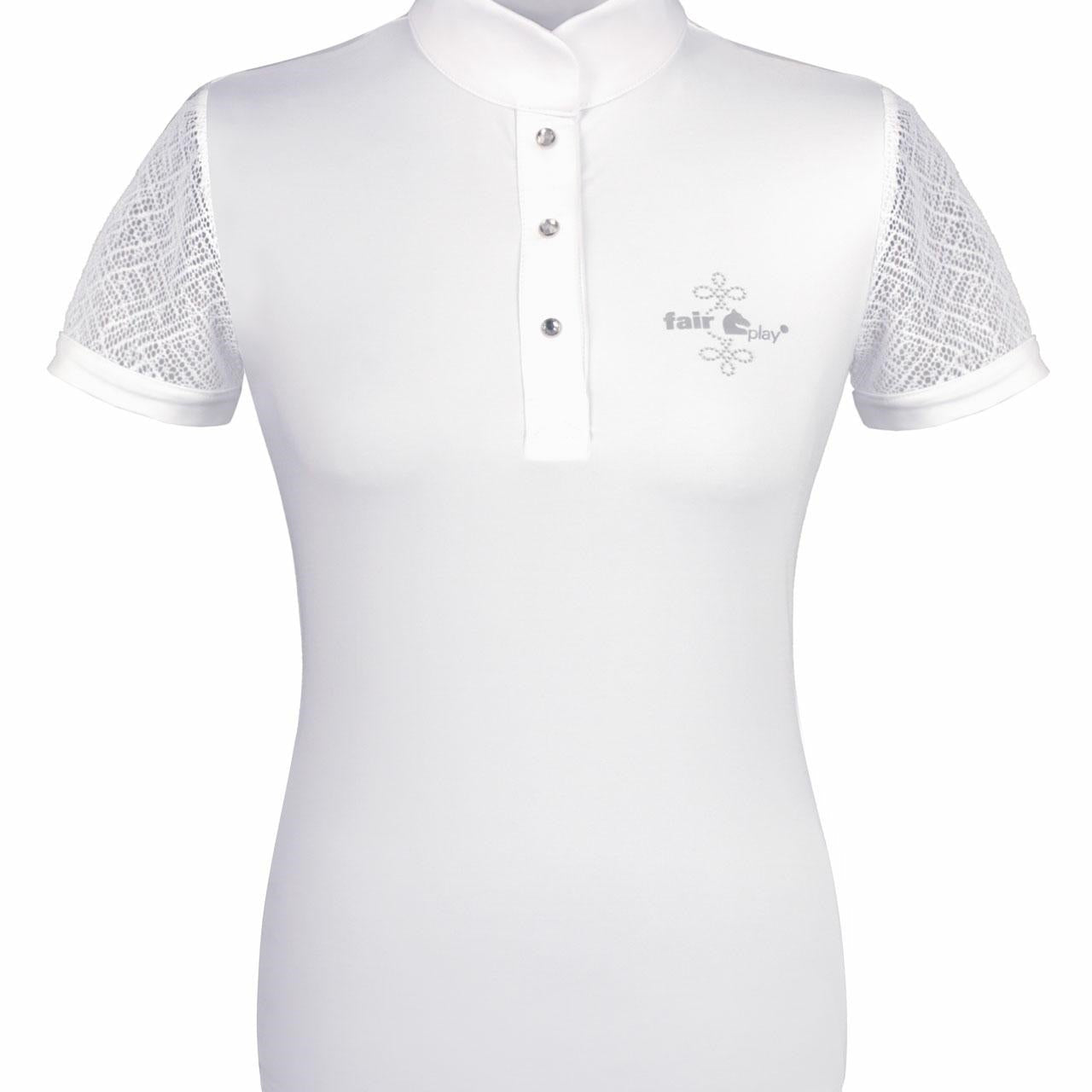 Competition shirt Cecile FP, white, 46/3XL - Equiluxe Tack - Equiluxe Tack