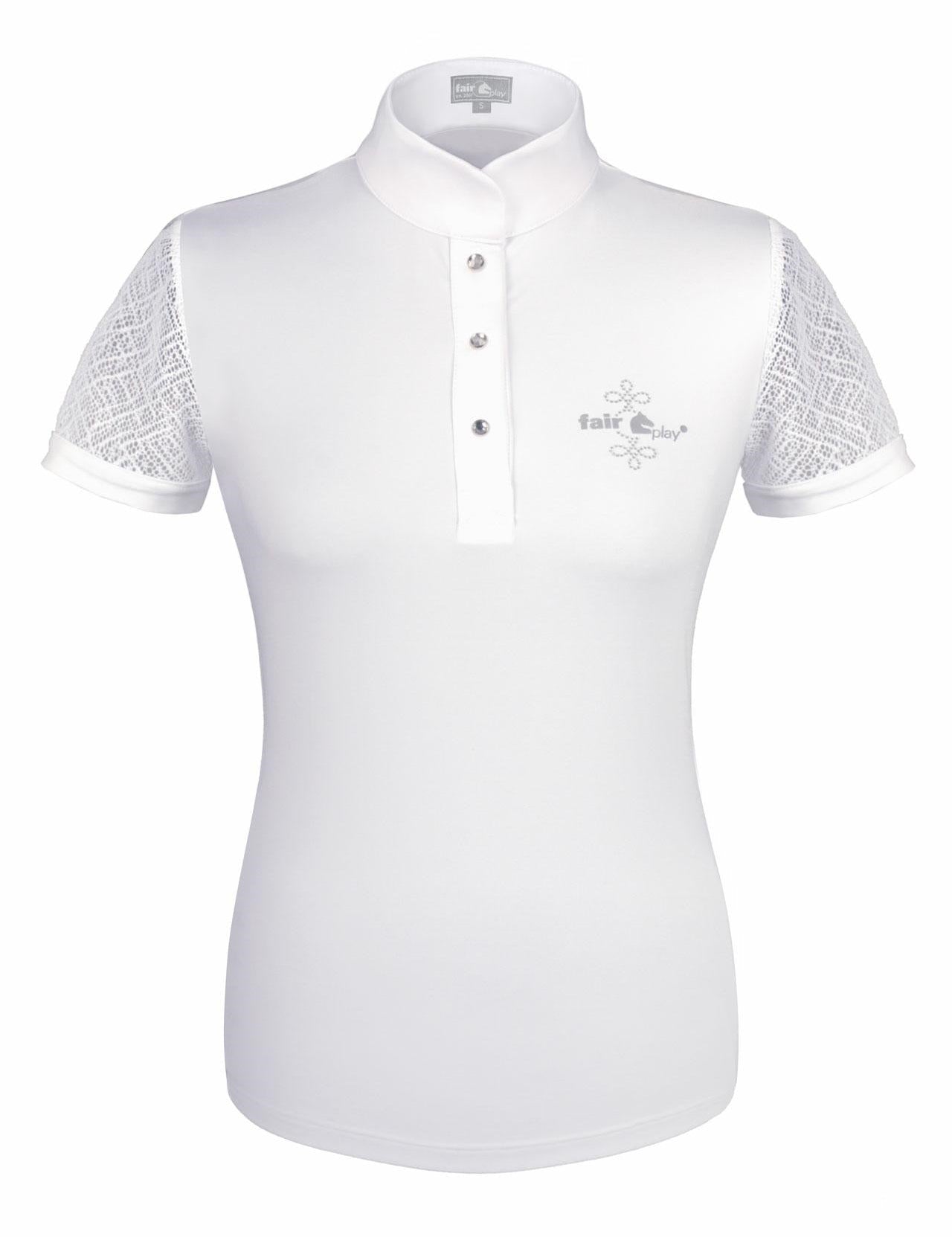 Competition shirt Cecile FP, white, 46/3XL - Equiluxe Tack - Equiluxe Tack