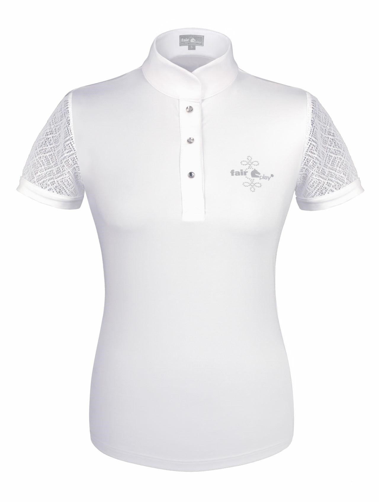 Competition shirt Cecile FP, white, 46/3XL - Equiluxe Tack - Equiluxe Tack