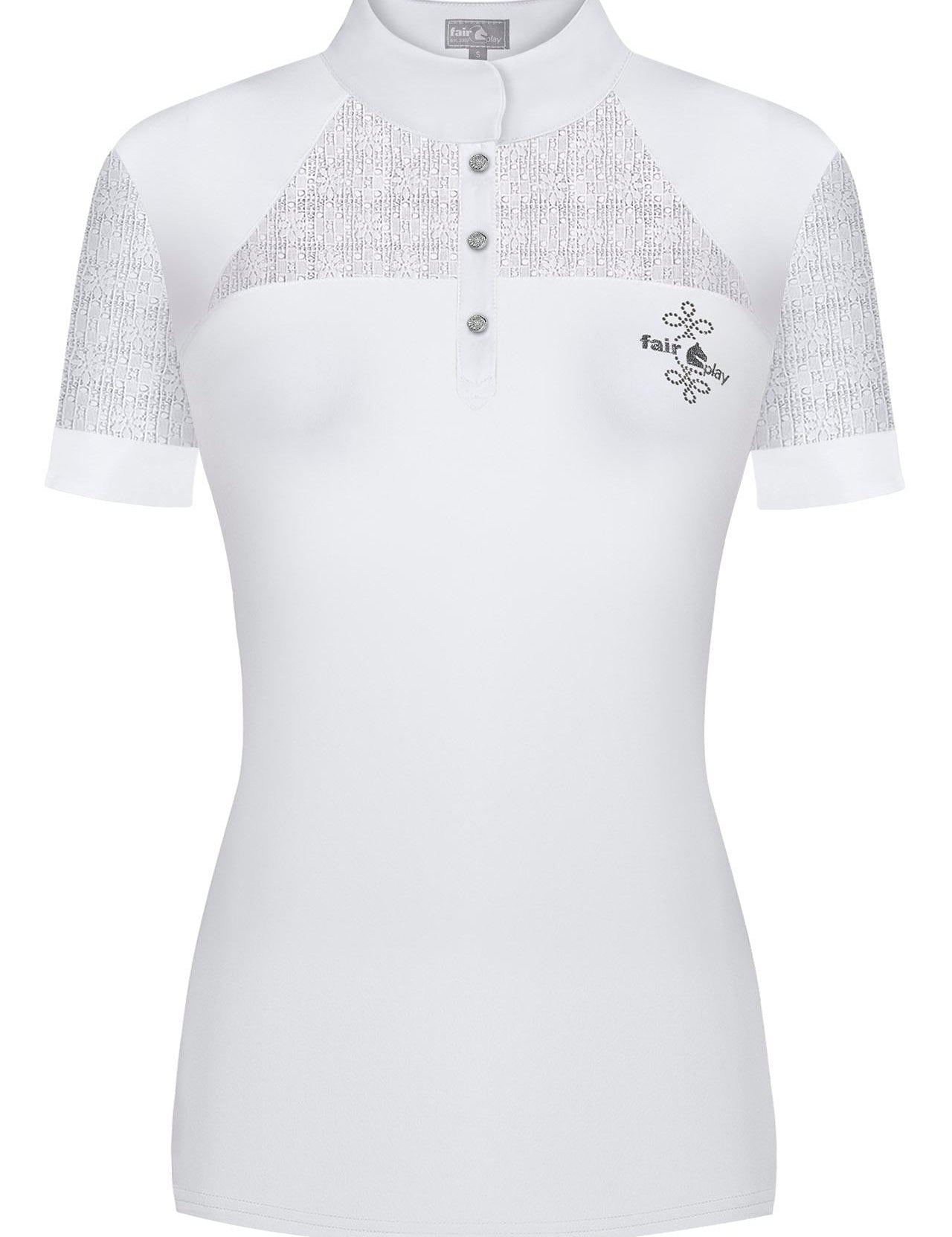 Competition shirt FP AIKO SS white 44 - Equiluxe Tack - Equiluxe Tack
