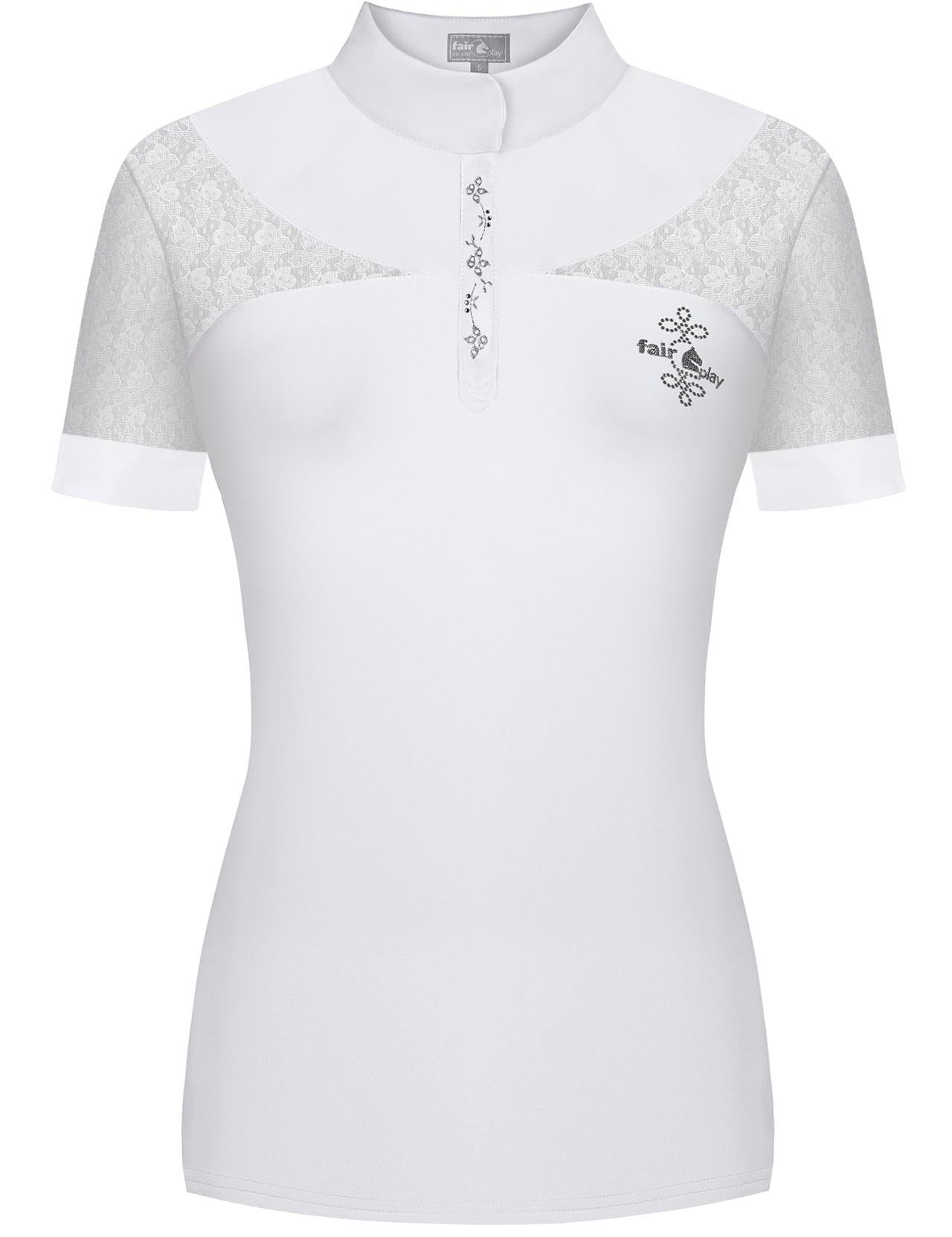 Competition shirt FP ALEXIS SS white 44 - Equiluxe Tack - Equiluxe Tack