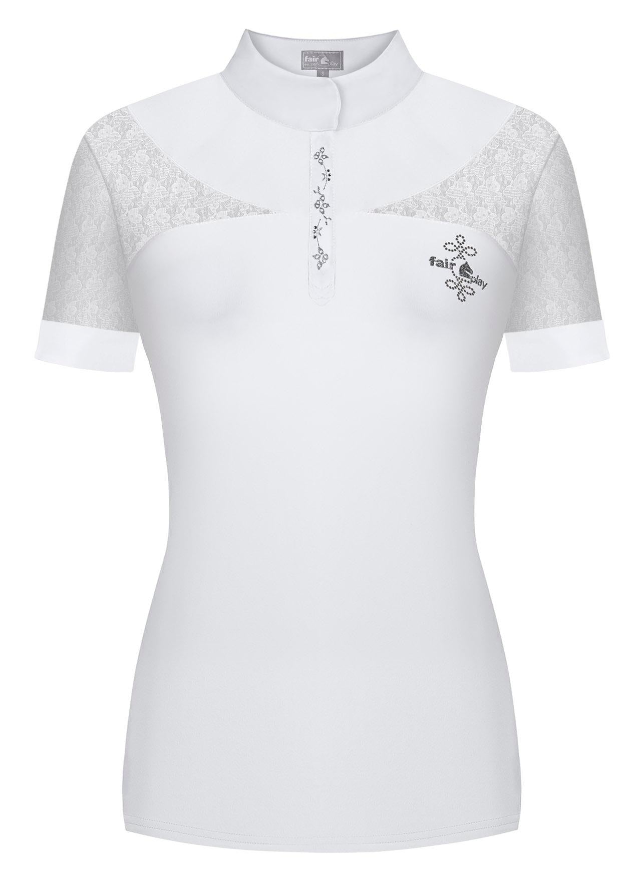 Competition shirt FP ALEXIS SS white 44 - Equiluxe Tack - Equiluxe Tack