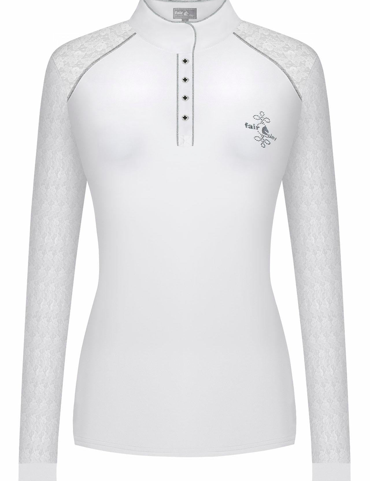 Competition shirt FP ANITA LS white 44 - Equiluxe Tack - Equiluxe Tack
