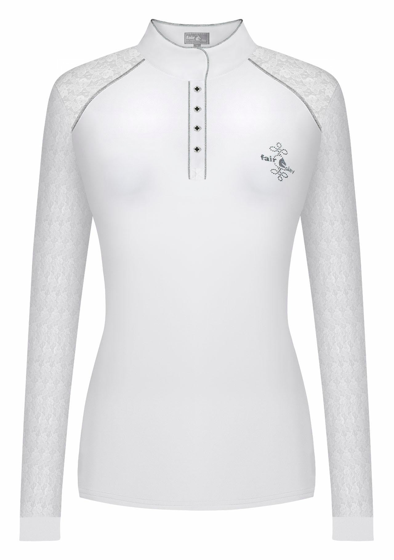 Competition shirt FP ANITA LS white 44 - Equiluxe Tack - Equiluxe Tack