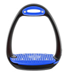 Compositi "Eole PRO" Adult Stirrups - Black/Blue - Compositi - Equiluxe Tack