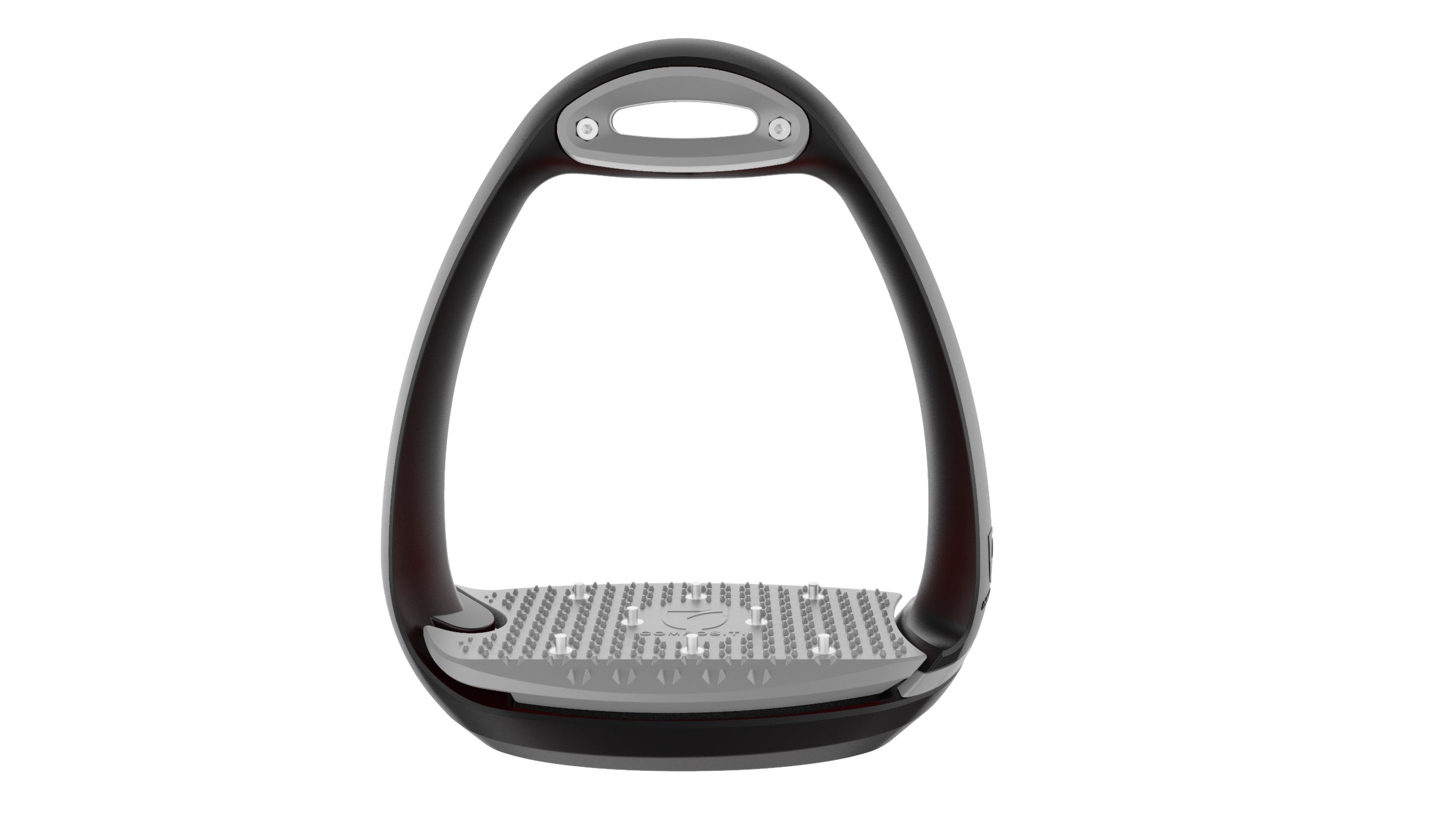 Compositi "Eole PRO" Adult Stirrups - Black/Light Grey - Compositi - Equiluxe Tack