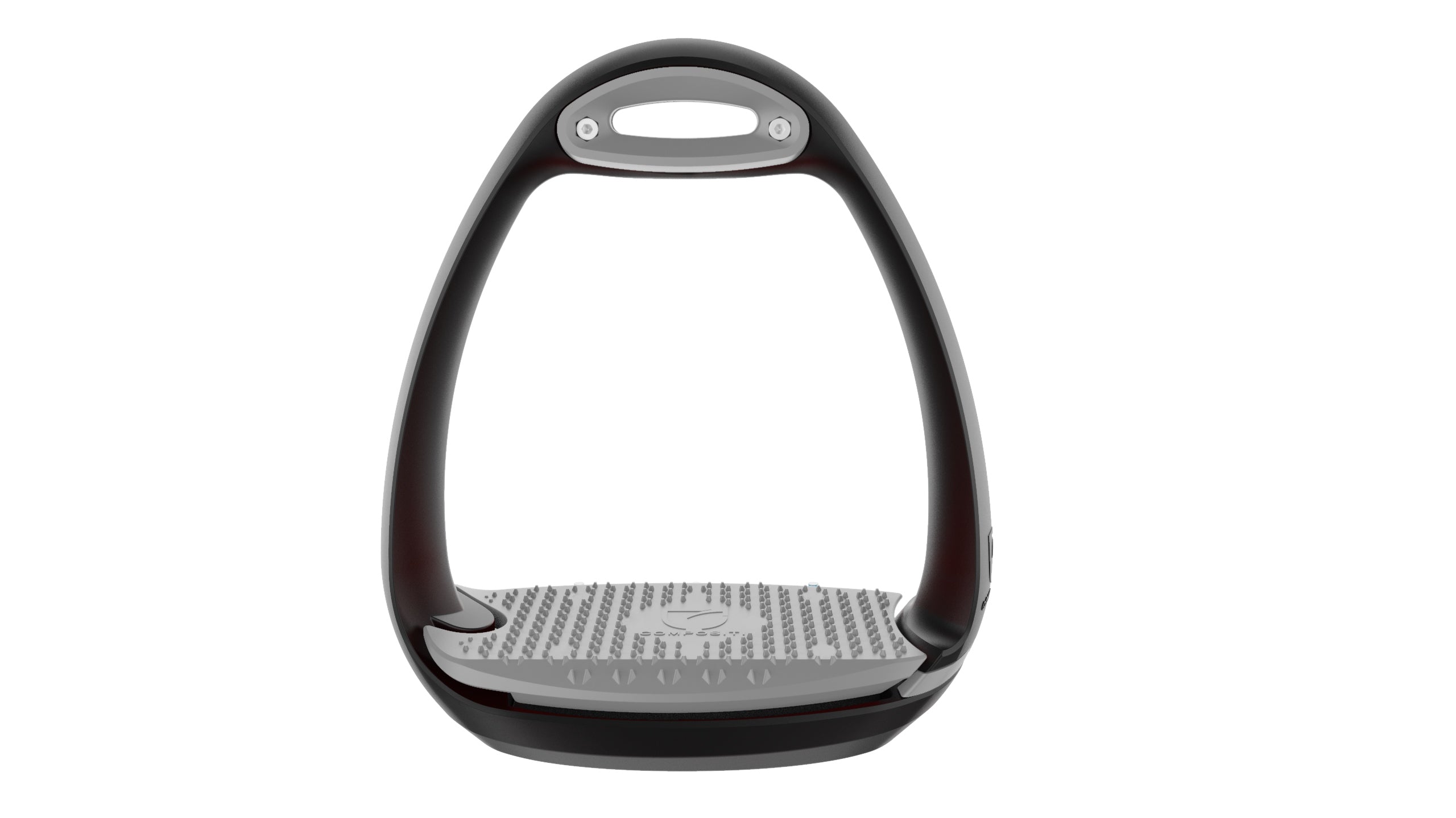Compositi "Eole Soft" Adult Stirrups - Black/Light Grey - Compositi - Equiluxe Tack