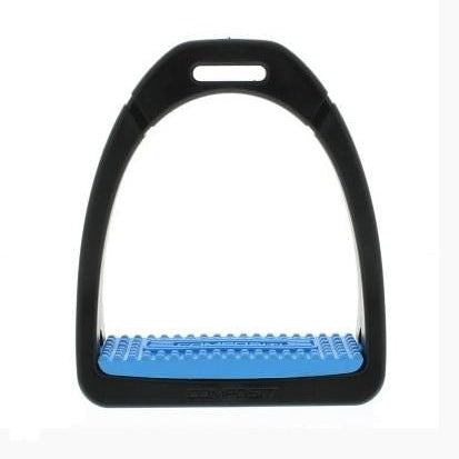 Compositi "Profile Premium" Adult's Stirrups - Black & Blue - Compositi - Equiluxe Tack