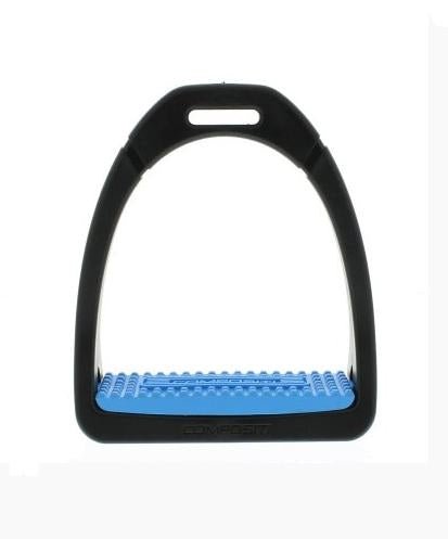 Compositi "Profile Premium" Adult's Stirrups - Black & Blue - Compositi - Equiluxe Tack