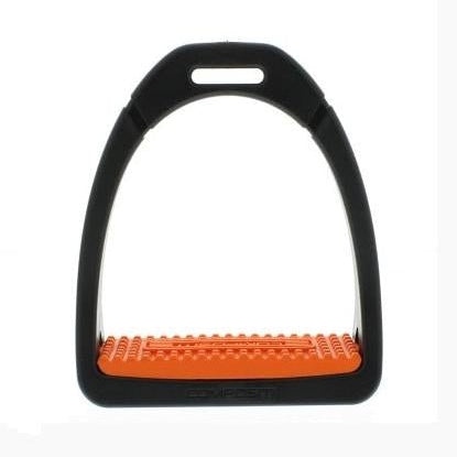 Compositi "Profile Premium" Adult's Stirrups - Black & Orange - Compositi - Equiluxe Tack