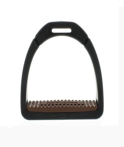 Compositi "Profile Premium" Child's Stirrups - Black & Brown - Compositi - Equiluxe Tack