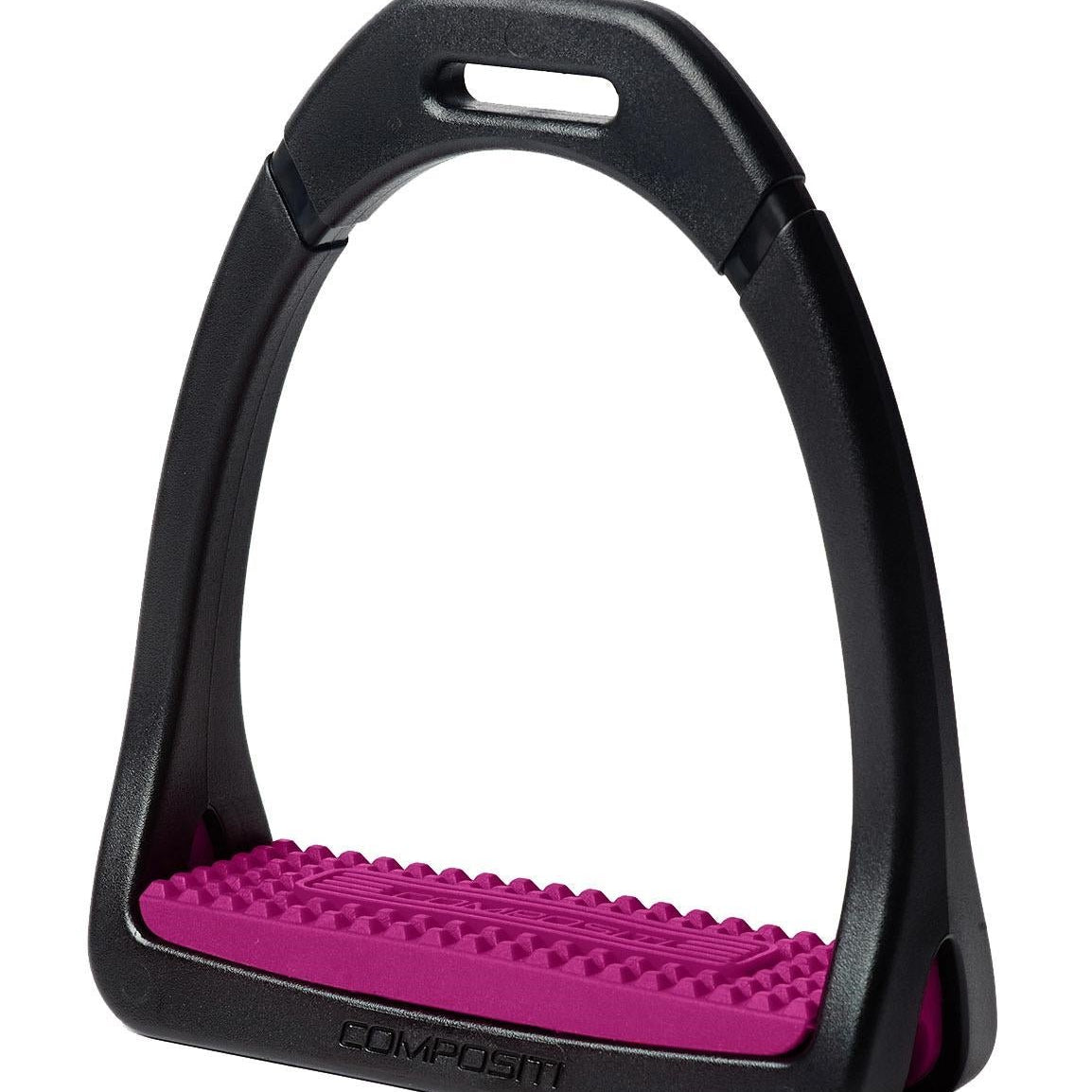 Compositi "Profile Premium" Child's Stirrups - Black & Raspberry Pink - Compositi - Equiluxe Tack