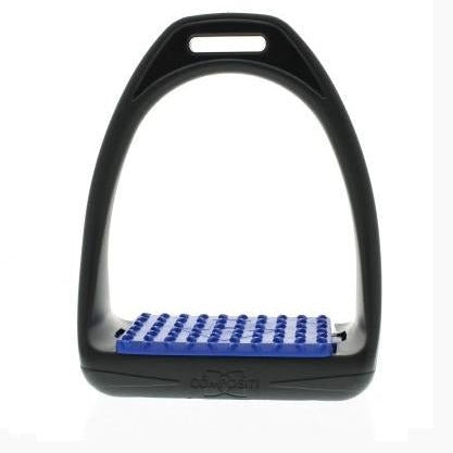 Compositi REFLEX Adult Synthetic Wide Tread Stirrups - Black & Navy - Compositi - Equiluxe Tack