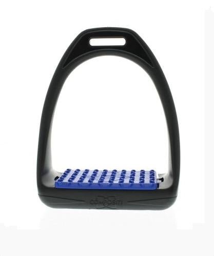 Compositi REFLEX Adult Synthetic Wide Tread Stirrups - Black & Navy - Compositi - Equiluxe Tack
