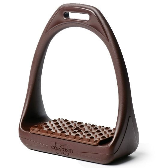 Compositi REFLEX Adult Synthetic Wide Tread Stirrups - Brown - Compositi - Equiluxe Tack