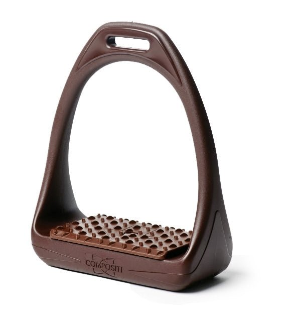 Compositi REFLEX Adult Synthetic Wide Tread Stirrups - Brown - Compositi - Equiluxe Tack