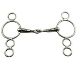 Continental Gag Stainless Steel Hollow Whistle Snaffle Bit 5 - 1/2" - Equiluxe Tack - Equiluxe Tack