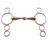 Continental Stainless Steel Jointed Copper Mouth Snaffle Gag Bit 5" - Equiluxe Tack - Equiluxe Tack