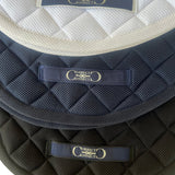 Contour Jump Mesh Saddle Pad with Quick Dry Cotton Lining in Navy, White or Black - CorrectConnect - Equiluxe Tack