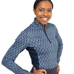 Cool and Comfortable Technical Riding Shirt in Blue - CorrectConnect - Equiluxe Tack