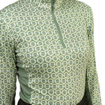 Cool and Comfortable Technical Riding Shirt in Green - CorrectConnect - Equiluxe Tack