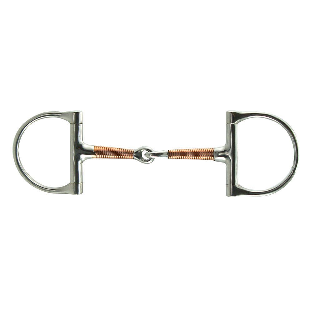 Copper Dee Wire Wound Mouth Stainless Steel Bit 5" - Equiluxe Tack - Equiluxe Tack