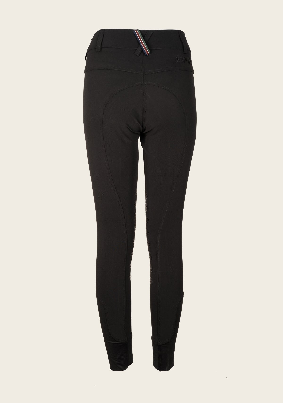 Coquet High Waist Coolmax Black Knee Patch Breeches - Espoir Equestrian - Equiluxe Tack