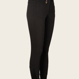 Coquet High Waist Coolmax Black Knee Patch Breeches - Espoir Equestrian - Equiluxe Tack