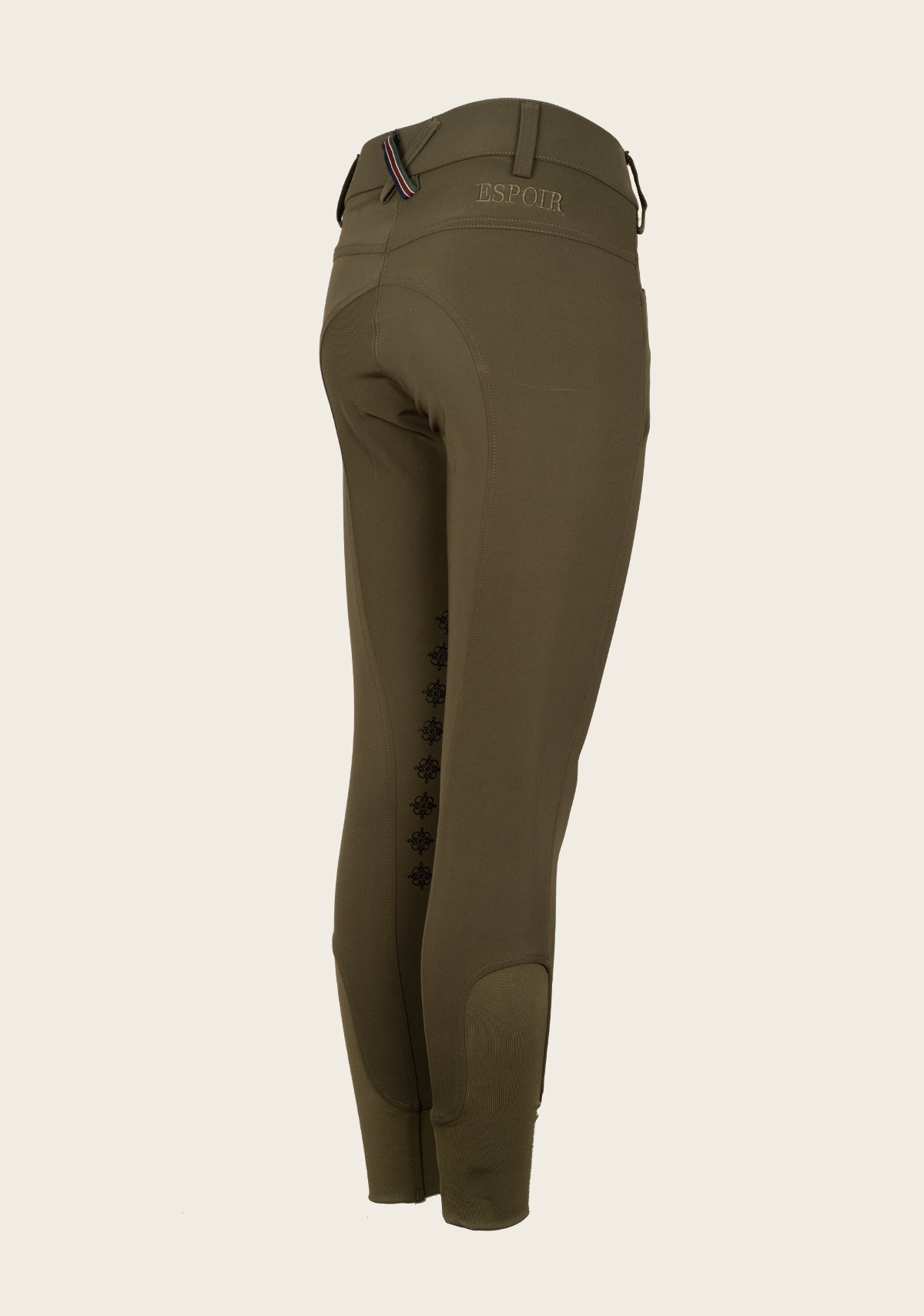 Coquet High Waist Coolmax Olive Knee Patch Breeches - Espoir Equestrian - Equiluxe Tack