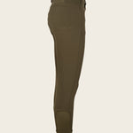 Coquet High Waist Coolmax Olive Knee Patch Breeches - Espoir Equestrian - Equiluxe Tack