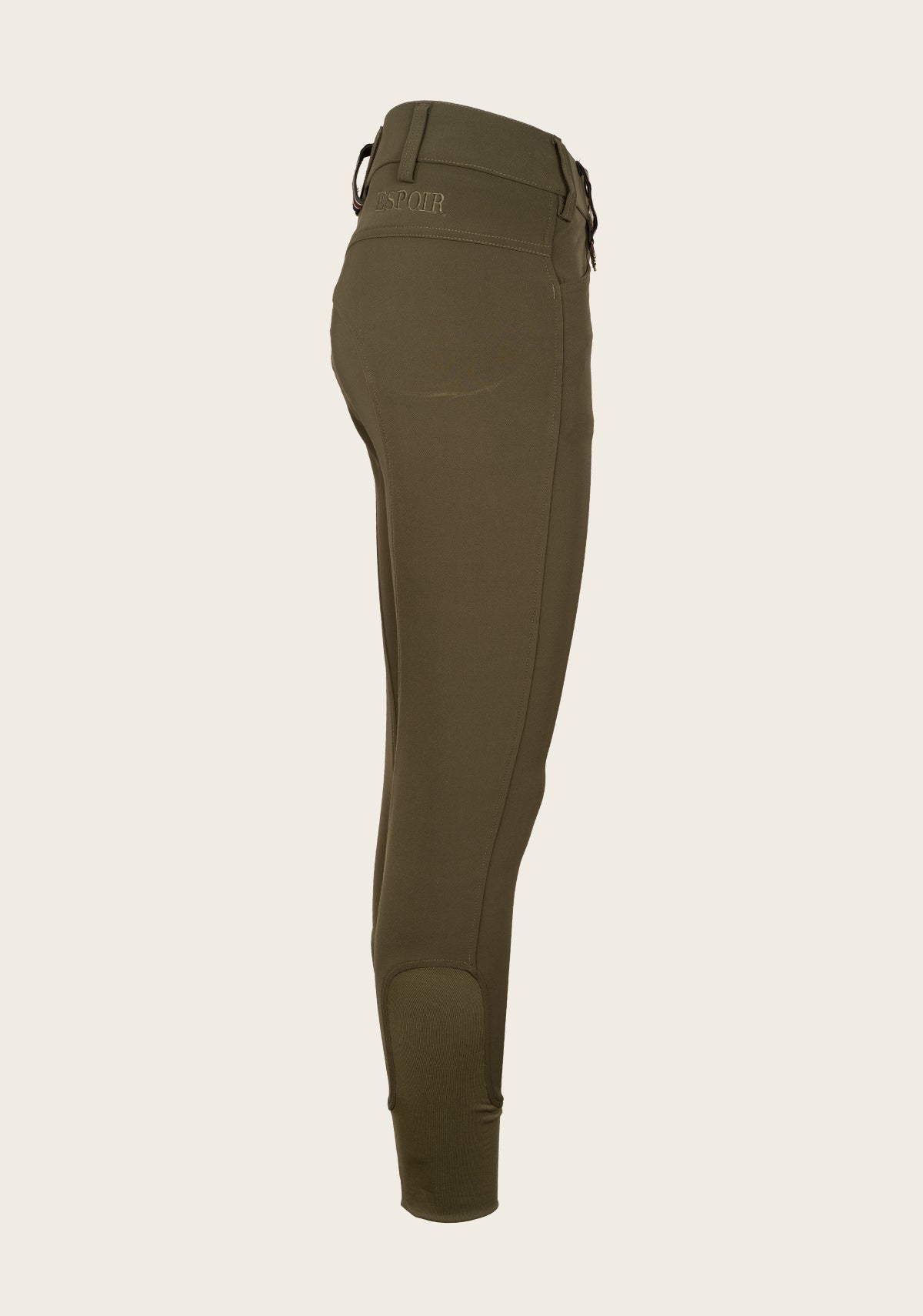 Coquet High Waist Coolmax Olive Knee Patch Breeches - Espoir Equestrian - Equiluxe Tack