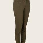 Coquet High Waist Coolmax Olive Knee Patch Breeches - Espoir Equestrian - Equiluxe Tack