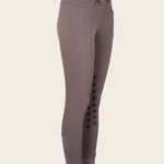 Coquet High Waist Coolmax Poppyseed Knee Patch Breeches - Espoir Equestrian - Equiluxe Tack