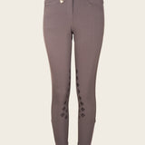 Coquet High Waist Coolmax Poppyseed Knee Patch Breeches - Espoir Equestrian - Equiluxe Tack