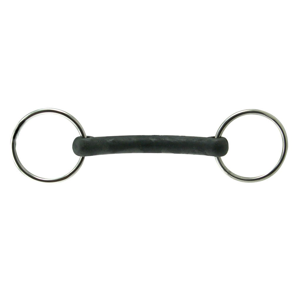 Coronet Hard Rubber Mouth Stainless Steel Loose Ring Bit - Equiluxe Tack - Equiluxe Tack