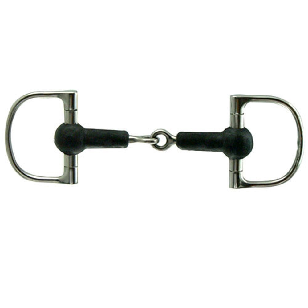 Coronet Stainless Steel Rubber Mouth Dee Bit - Equiluxe Tack - Equiluxe Tack