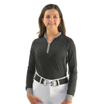 CorrectConnect Cool and Comfortable Black Sun Shirt with Glitter Bars - CorrectConnect - Equiluxe Tack